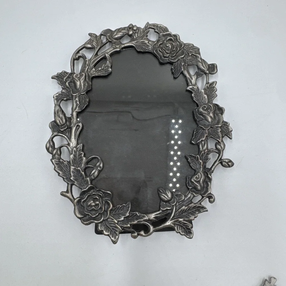 Vintage Picture Frame Lot 9 Burnes Boston Enesco Solid Brass Ornate Mini Frames